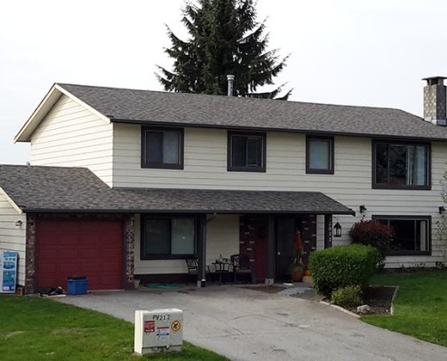 Full shot of a home that completed a job with Quantum Roofing